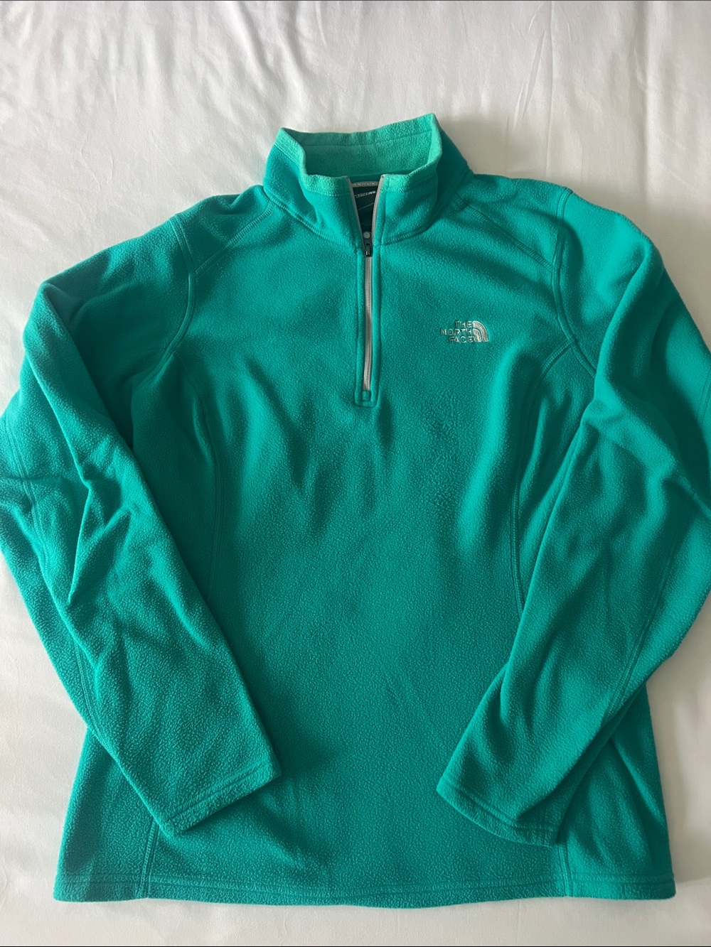 The North Face Teal Half-Zip Fleece Pullover